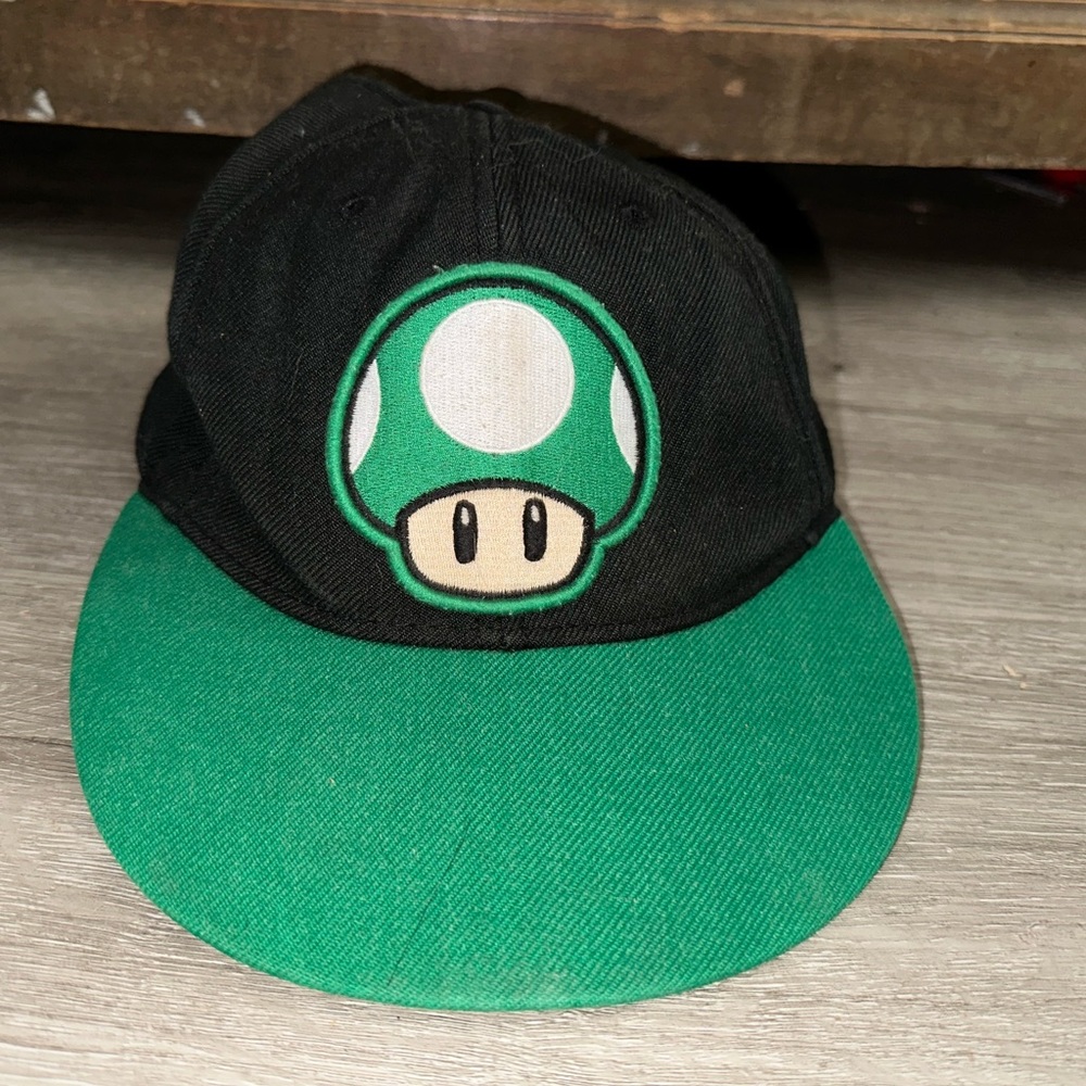 1UP mushroom snapback hat